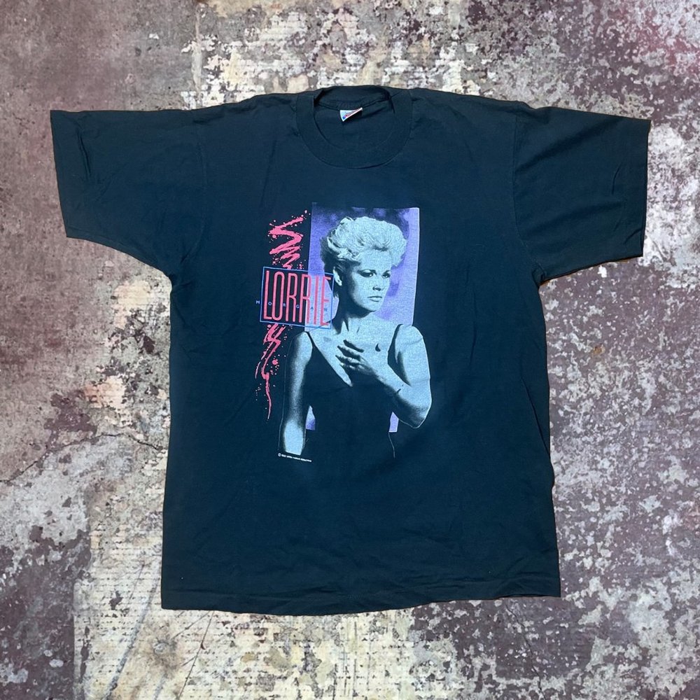 1992 90s Lorrie Morgan Something In Red Tour Vintage Country Music T-Shirt FOTL